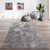 TaraCarpet Teppich Hasenfell Bora Soft, rechteckig, Höhe: 14 mm, Hasenfell anthrazit Wohnzimmer Schlafzimmer Esszimmer 60X90 Bild 2