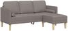 vidaXL Sofa Set mit Kissen 2 pcs Taupe Polyester 3329257 Bild 5