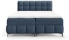 Boxspringbett Schlafzimmerbett CHARLES PREMIUM 160x200cm Stoff Aragon Dunkelblau Bild 3