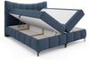 Boxspringbett Schlafzimmerbett CHARLES PREMIUM 160x200cm Stoff Aragon Dunkelblau Bild 2