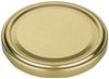 gouveo Honigglas 500g mit Schraub-Deckel - Leere Vorratsgläser 405 ml für Honig, Metall TO82 goldfarben, (24-tlg) Bild 3