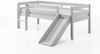 Kojenbett mit Rutsche Karolina 208x175x83 Massivholz Weiß Bild 3