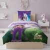 MTOnlinehandel Kinderbettwäsche Unicorn Academy Einhorn 135x200 + 80x80 cm, magisches Design, 100% Microfaser, 2 teilig, Farbenfrohes Motiv für kleine Einhorn-Fans – weich und pflegeleicht Bild 2