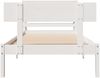 vidaXL Massivholzbett ohne Matratze Weiß 75x190 cm Kiefernholz 3305785 Bild 4