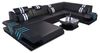 Sofa Dreams Wohnlandschaft Ledercouch Sofa Leder Venedig U Form Ledersofa, Couch, mit LED, wahlweise mit Bettfunktion als Schlafsofa, Designersofa Bild 4