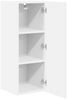 vidaXL Hängeschrank mit Tür 2 pcs Weiß 30 x 31 x 80 cm Holzwerkstoff 884243 Bild 5