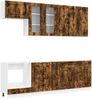 vidaXL Kücheneinheit KALMAR 8 pcs Geräucherte Eiche Holzwerkstoff 3438188 Bild 2