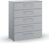rauch Schubkastenkommode Skat Pure Kommode Sideboard Wäscheschrank, mit 5 Schubladen in puristischem Design Bild 4