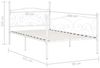 vidaXL Bettgestell mit Lattenrost Weiß Metall 90 x 200 cm 284447 Bild 5