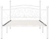 vidaXL Bettgestell mit Lattenrost Weiß Metall 90 x 200 cm 284447 Bild 3