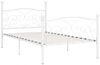 vidaXL Bettgestell mit Lattenrost Weiß Metall 90 x 200 cm 284447 Bild 2