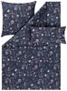Estella Mako-Satin Bettwäsche 200x220 Linda indigo blau rosa Blütenzweige 7957-606 Bild 2