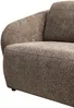 Vente-unique - LIRUNO Sofa Stoff Schokoladenbraun - B 102 cm x H 85 cm x L 232 cm Bild 3