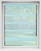 Transparente Bistrogardine Raffoptik mit Stangendurchzug in Voile, schlicht und modern in vielen verschiedenen Farben erhältlich (80 x 110 cm / türkis - aqua) Bild 4