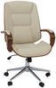 MCW Bürostuhl MCW-O83, Elegantes Design aus Bugholz, um 360° drehbar, mit Rollen Bild 2