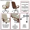 MCW Bürostuhl MCW-O83, Elegantes Design aus Bugholz, um 360° drehbar, mit Rollen Bild 4