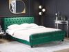 Wasserbett AVALLON 160 x 200 cm Samtstoff Smaragdgrün Bild 3