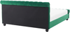 Wasserbett AVALLON 160 x 200 cm Samtstoff Smaragdgrün Bild 5