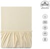 leevitex® Spannbettlaken Spannbettlaken Premium Elasthan, Gummizug: rundum, blickdicht, Anti-Pilling, 97% Baumwolle, 3% Elasthan, 40 cm Steg Bild 3