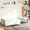 vidaXL Schlafsofa 2-Sitzer Hellgrau Samt 375737 Bild 3