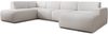 AX LIVING XXL Sofa U Form Didim Weiß 378cm breit, modern & großzügig L Bild 3