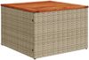 vidaXL 6-tlg. Garten-Sofagarnitur mit Kissen Beige Poly Rattan 3225856 Bild 4