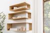 riess-ambiente Wandregal SURREAL 3er Set natur – Mango-Massivholz, lackiert, Außenecke, Set 3-tlg, offene Eckregale für Deko & Bücher – ideal für Wohn- und Arbeitszimmer Bild 4