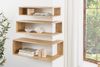 riess-ambiente Wandregal SURREAL 3er Set natur – Mango-Massivholz, lackiert, Außenecke, Set 3-tlg, offene Eckregale für Deko & Bücher – ideal für Wohn- und Arbeitszimmer Bild 3