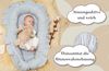 Totsy Baby Kuschelnest Warmes Nestchen Baby 90x50 cm Grau Bild 3