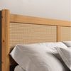 IDIMEX Massivholzbett CEFIRA, Doppelbett 140x200 cm mit Rattangeflecht Eiche Finish Bild 3