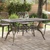 vidaXL Gartentisch Bronzen 150x90x72 cm Aluminiumguss 4002803 Bild 3
