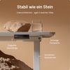 Desktronic HomeOne Elektrisch höhenverstellbarer Schreibtisch 140x70cm Weiß/Weiß mit Memory-Funktion, Anti-Kollisions Technologie, USB-A und USB-C-Ladeanschlüssen Bild 4