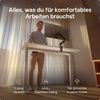 Desktronic HomeOne Elektrisch höhenverstellbarer Schreibtisch 140x70cm Weiß/Weiß mit Memory-Funktion, Anti-Kollisions Technologie, USB-A und USB-C-Ladeanschlüssen Bild 2