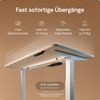 Desktronic HomeOne Elektrisch höhenverstellbarer Schreibtisch 140x70cm Weiß/Weiß mit Memory-Funktion, Anti-Kollisions Technologie, USB-A und USB-C-Ladeanschlüssen Bild 3