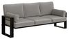 Beautysofa Gartenlounge-Set VERDINO - 3sitzer Sofa, mit Metallrahmen, wasserdichtes Gewebe Bild 4