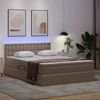 vidaXL Bett mit Stauraum und LED Cappuccino 140 x 200 cm Kunstleder 3371036 Bild 5