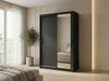 Beautysofa Kleiderschrank HELA moderner Kleiderschrank mit Spiegel (Schiebetürenschrank mit Kleiderstange und Regalböden, Schrank für Schlafzimmer, Flur & Ankleidezimmer) wahlweise ohne oder mit Schubkasteneinsätzen Bild 2