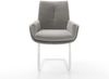 Freischwinger Clea-Flex Strukturstoff Soft Grau Freischwinger flach Weiß Bild 2
