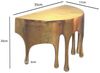 FINEBUY Wandregal FB77611 35cm Aluminium Gold Hängeregal Schweberegal Wandboard Metall, Originelles Hängeregal in edler Tropfenoptik, Komplett aus robustem Aluminium gefertigt Bild 3