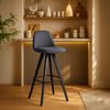 CLP 2er Set Barhocker modern Corbin Square,dunkelgrau schwarz Bild 3
