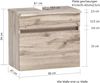 Waschbeckenunterschrank >Villach< (B/H/T: 61x55x40 cm) in matt grau aus MDF Bild 4