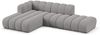 Micadoni Modulares Ecksofa offen Lupine 5-Sitzer Links Chenille Eden Hellgrau Bild 2
