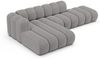 Micadoni Modulares Ecksofa offen Lupine 5-Sitzer Links Chenille Eden Hellgrau Bild 3