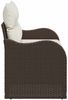 vidaXL Gartensofa mit Kissen Braun 121 x 62 x 69cm Poly-Rattan 42006723 Bild 5