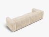 Micadoni Sofa Martina 4-Sitzer Kord Helles Beige Bild 3