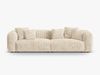 Micadoni Sofa Martina 4-Sitzer Kord Helles Beige Bild 1