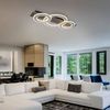 LED Deckenleuchte grau gebürstet, opal, L 73 cm Bild 3