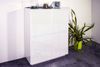 Dmora Kommode Ara, 4-türiges Küchen-Sideboard, Wohnzimmer-Buffet, 100 % Made in Italy, 100 x 41 x 126 cm, glänzendes Weiß, Bild 2