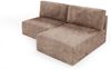 Ecksofa mit Schlaffunktion NATALIA XS in Stoff Tilia Beige Ottomane Rechts Bild 2