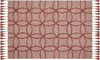 Teppich Baumwolle rot 140 x 200 cm geometrisches Muster Kurzflor KIRSEHIR Bild 4